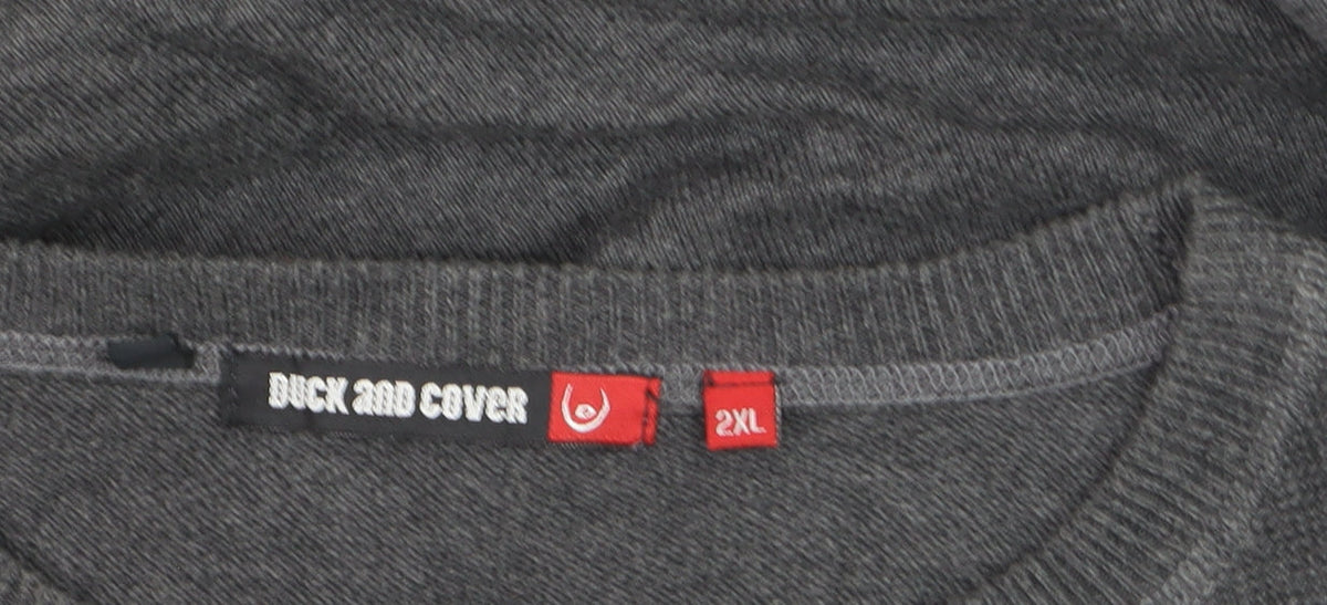 Additional view of Duck and Cover Men’s Grey 2XL Cotton Crew Neck jumper