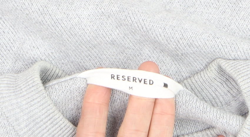 Additional view of RESERVED Men's Grey Cotton Knit Crew Neck Jumper, size M