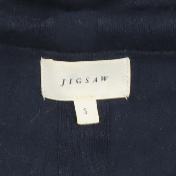 Additional view of Jigsaw Women's Blue Cowl Neck Long Sleeve Knit Top, size S