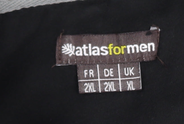Additional view of Atlas For Men Black XL Men's Activewear 1/4 Zip Fleece Jacket