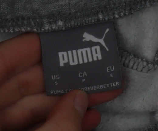 Additional view of Puma Men’s Grey Jogger Sweatpants, size S, Elastic Waist Casual