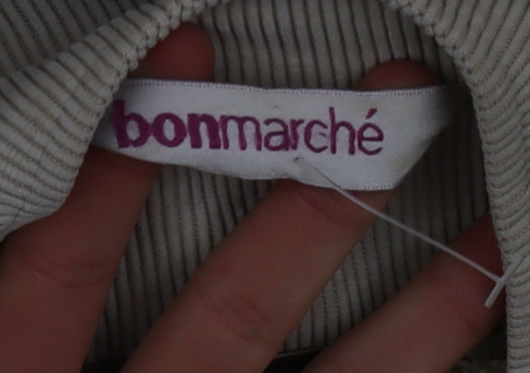 Additional view of Bonmarché Women Beige Corduroy Belted Zip Jacket, size 12