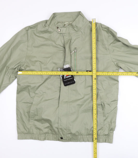 Lord Anthony Men's Green M Windbreaker Nylon Jacket Casual