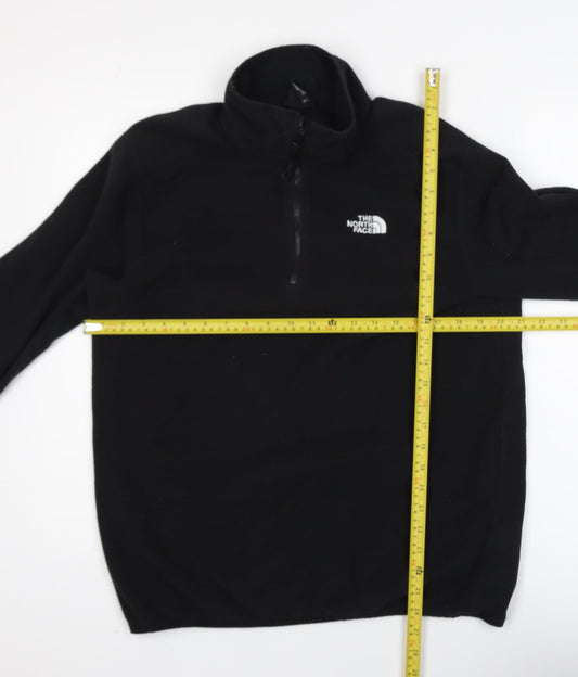 The North Face Men's Black Fleece 1/4 Zip Activewear Jacket L