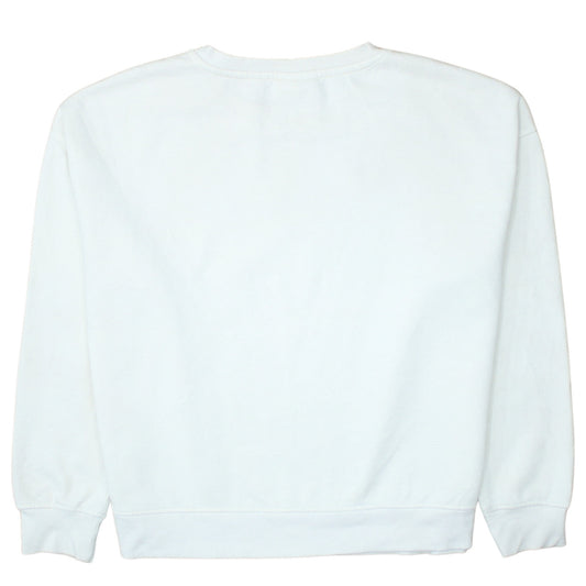 Disney Primark Women White Mickey Mouse Pullover Sweatshirt UK 12/14