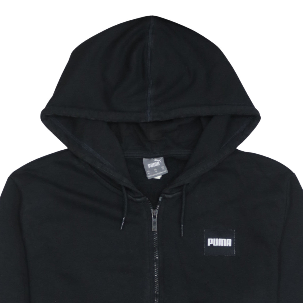 Puma Women's Black Full Zip Hoodie XL Lightweight Casual Sweatshirt