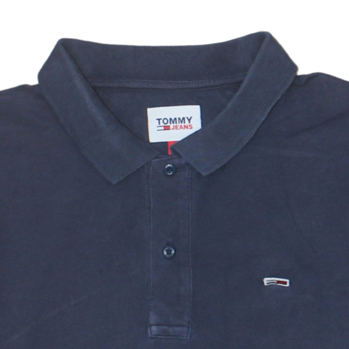 Additional view of Tommy Jeans Men's Blue XL Classic Cotton Polo Shirt