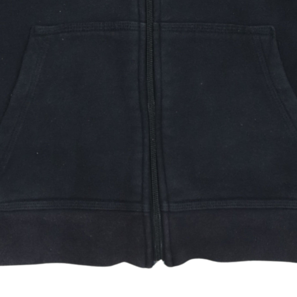 Additional view of Nike boys’ black full zip hoodie 12-13 years hooded fleece sweatshirt