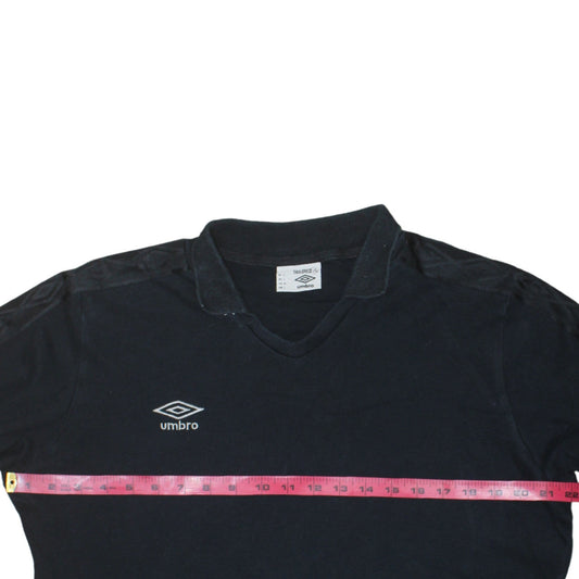 Umbro Men Black L Long Sleeve Pullover Football Sweatshirt