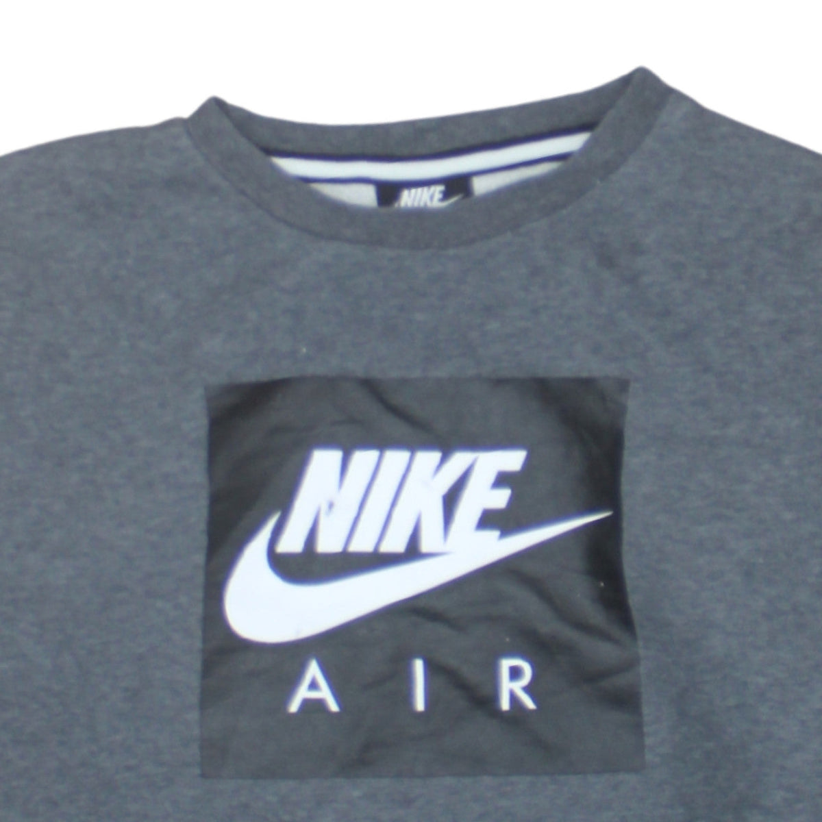 Additional view of Nike boys’ grey air logo pullover sweatshirt xl 13-15 yrs