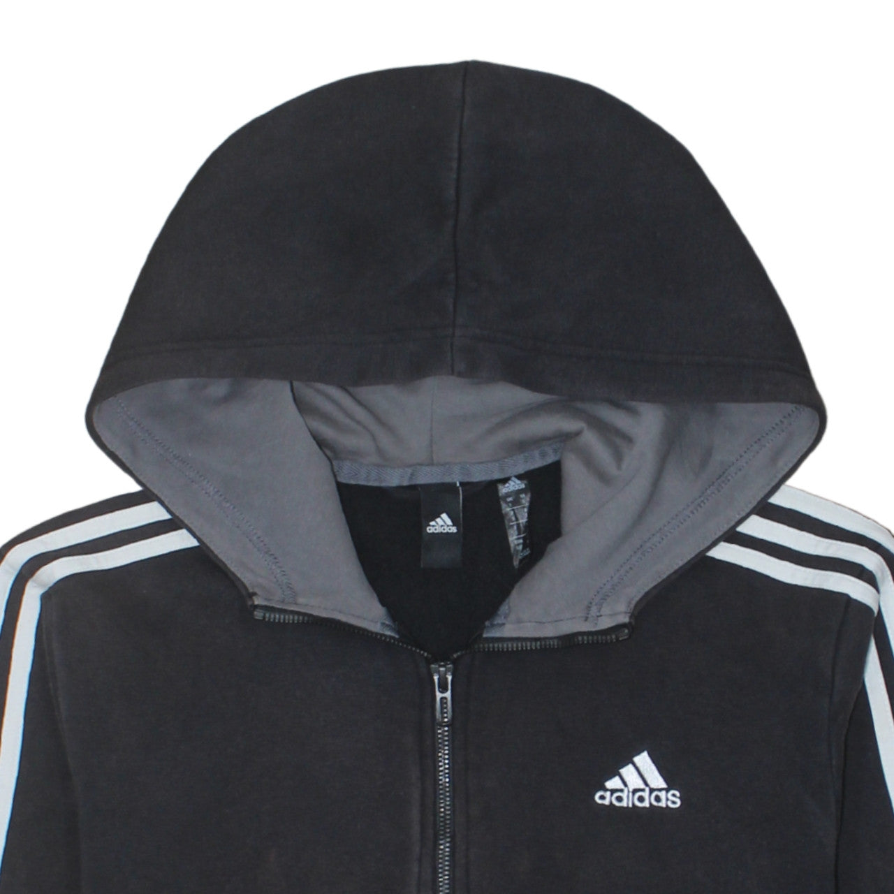 Adidas Men's Black Full Zip Hoodie Size S Sportswear
