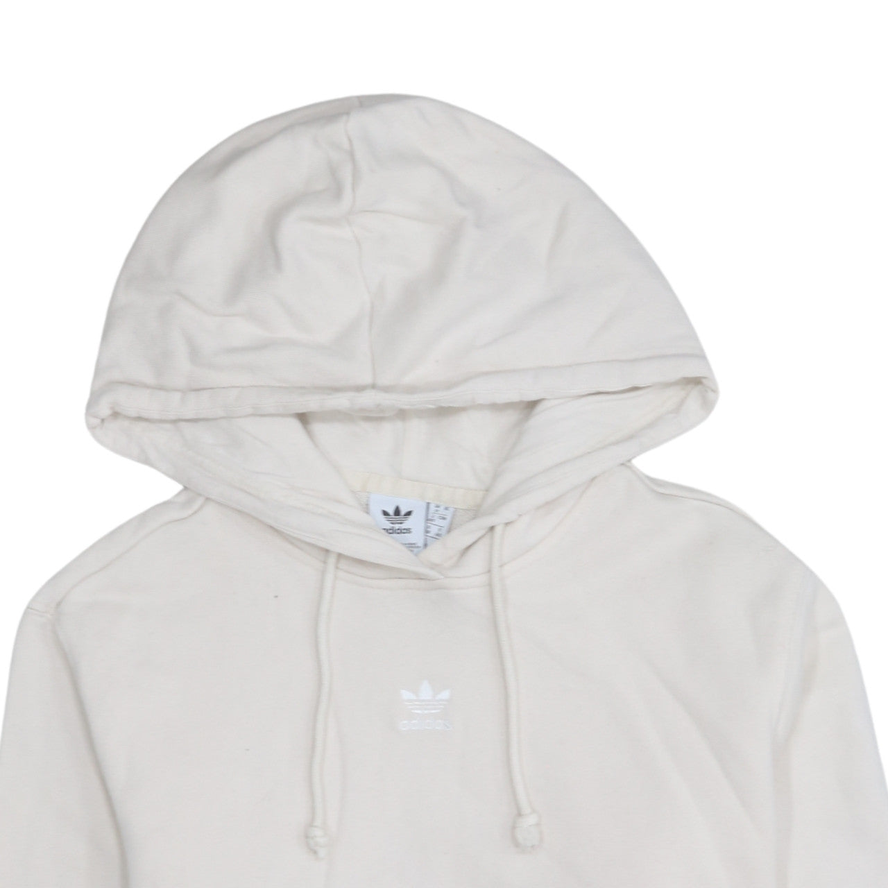 Additional view of Adidas Women Beige Pullover Hoodie, size 12, Cotton Hooded Sweatshirt