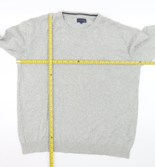Matalan Men’s Grey 2XL Cotton Crew Neck Pullover Jumper