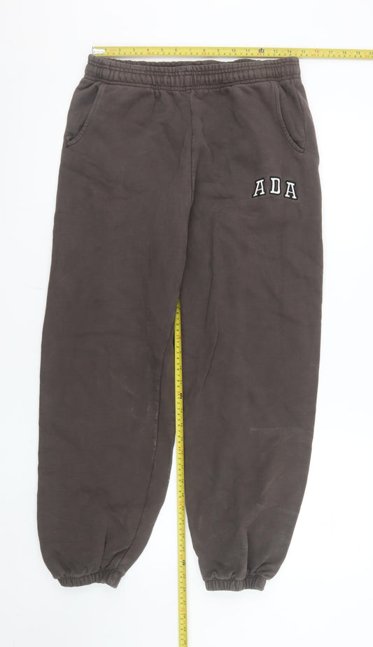 Adanola Brown Women's Jogger Trousers Size M 100% Organic Cotton