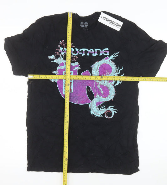 Wu-Tang Clan Men's Black Dragon Graphic Cotton T-Shirt Medium