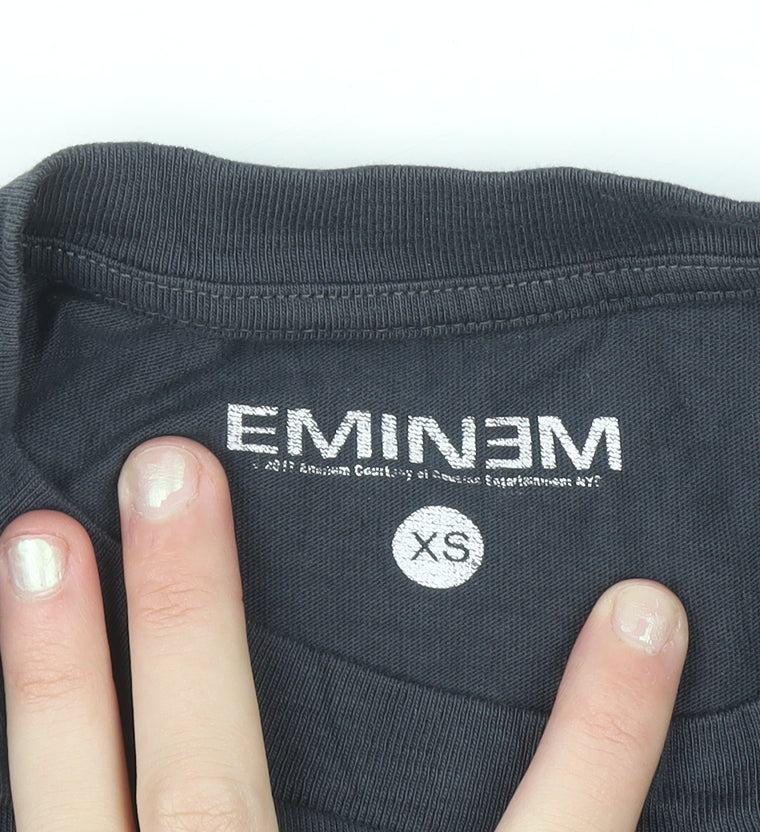 Additional view of Eminem Women's Black XS Graphic Music T-Shirt 100% Cotton