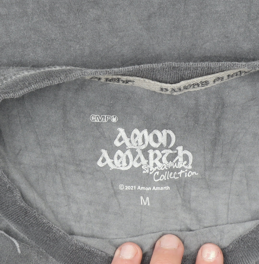 EMP Men’s Grey Amon Amarth Graphic Band T-Shirt M