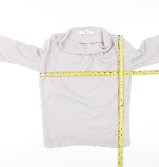 John Lewis Women Beige 10 Merino Wool Cowl Neck Jumper