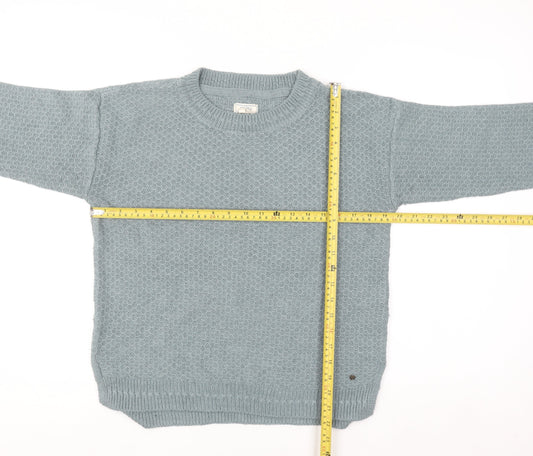 Fat Face Women's Blue Crew Neck Knit Jumper Size 10