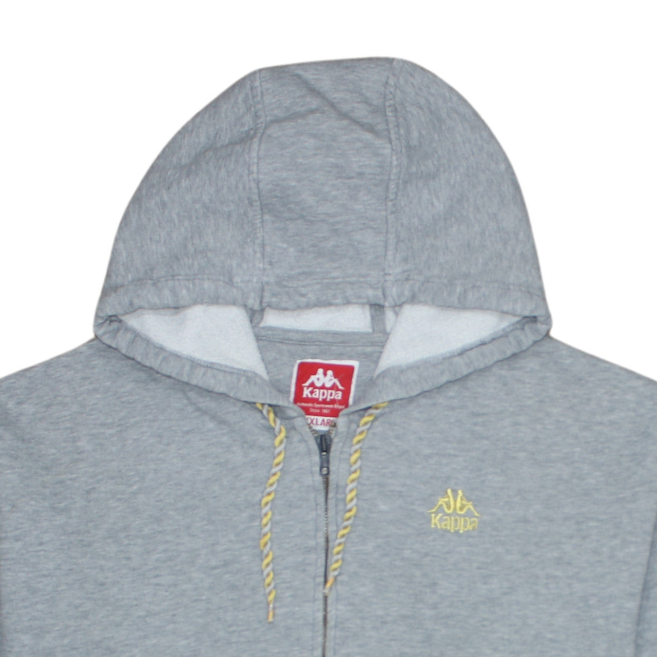 Kappa Men's Grey 3XL Full Zip Hoodie Sweatshirt