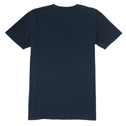 Quiksilver Men's Blue Short Sleeve Cotton Graphic T-Shirt M