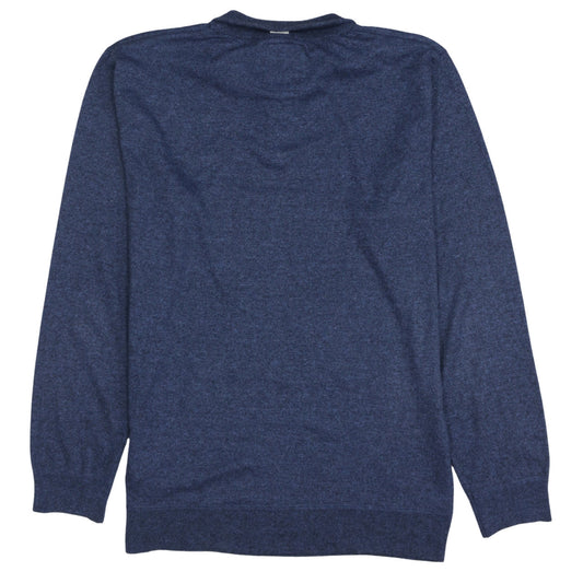Lee Cooper Men's Blue XL 1/4 Zip Sweatshirt High Neck Top
