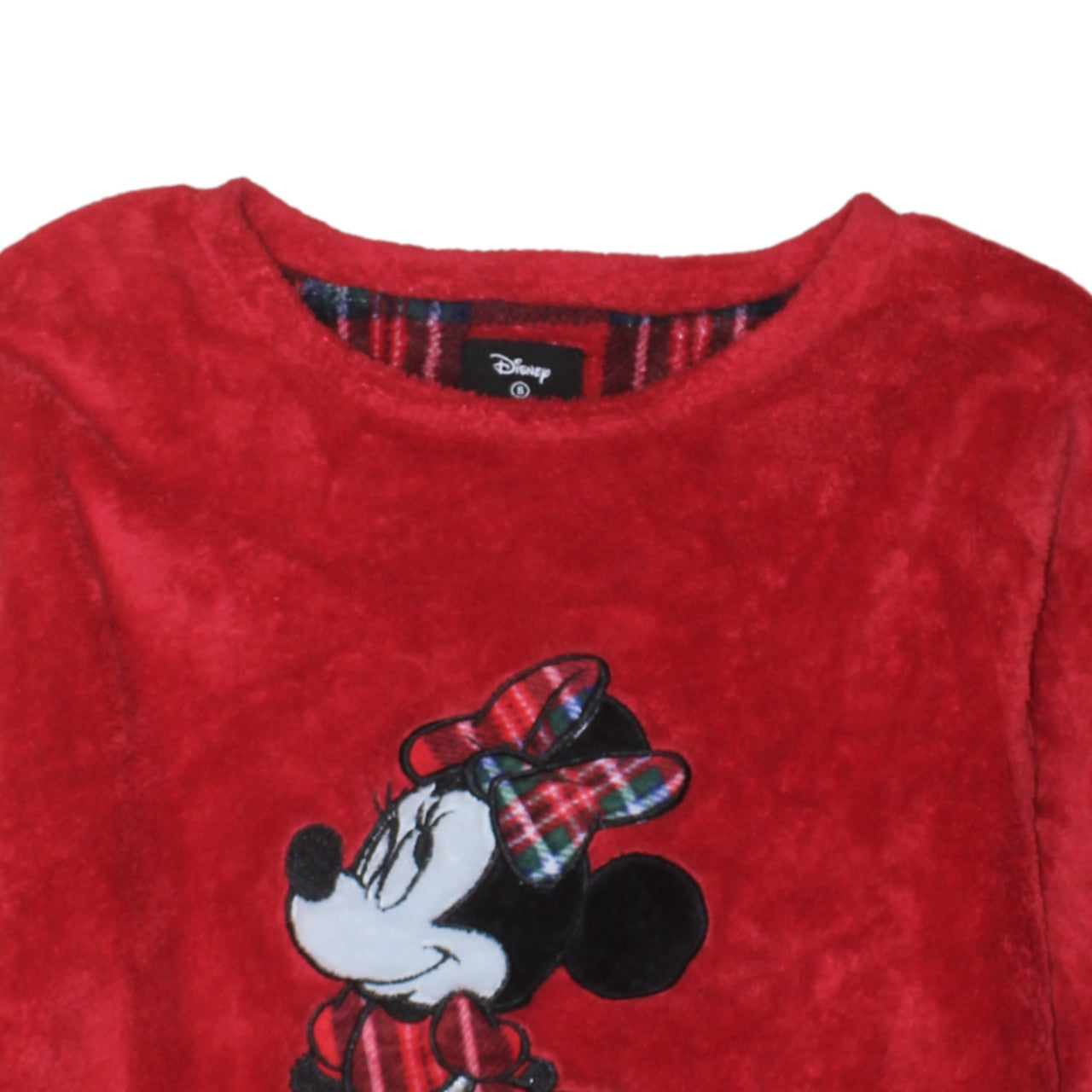 Additional view of Disney Women Red Minnie Mouse Fleece Long Sleeve Nightshirt, size 10-12