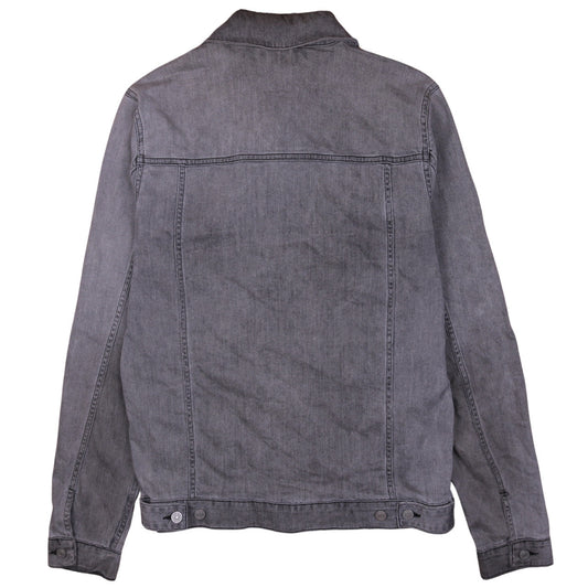 ASOS Men’s Grey Denim Jacket XL Tall Long Cotton Casual