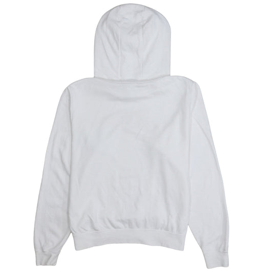 Nike Women's White Small Pullover Hoodie with Gold Logo