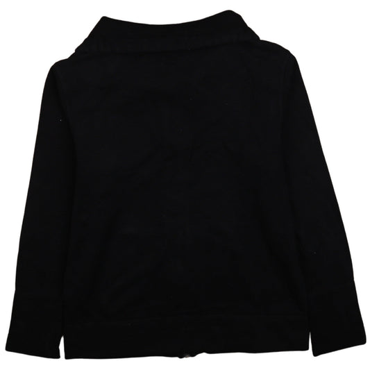 Puma Womens Black Full Zip Hoodie UK 10 with Logo Detail