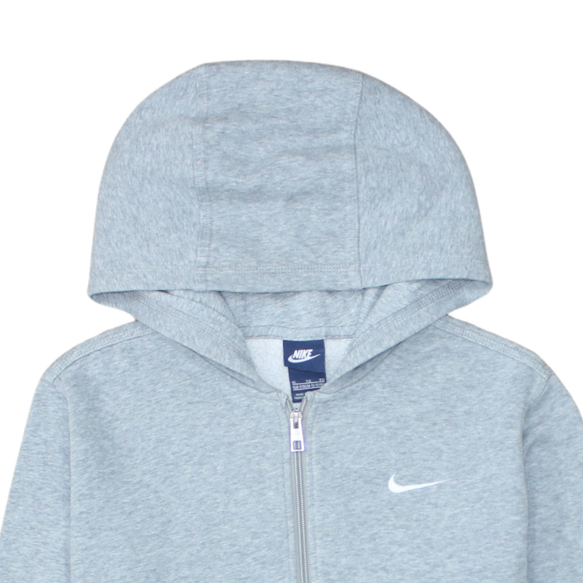 Additional view of Nike boys’ grey full zip hoodie xl 13-15 years hooded sweatshirt