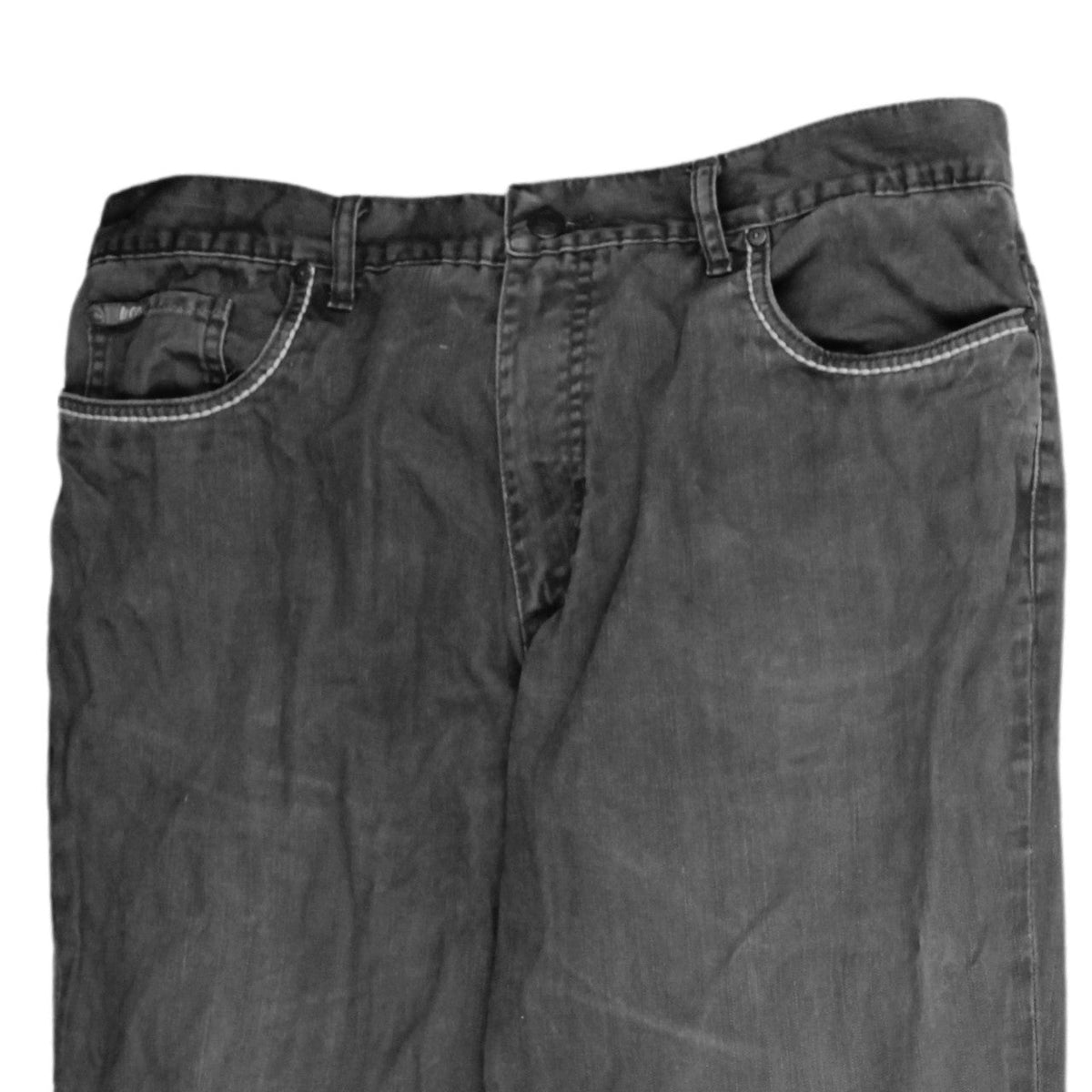 Brand and care label for Lee Cooper Men's Grey Straight Leg Denim Jeans 38x33 Cotton