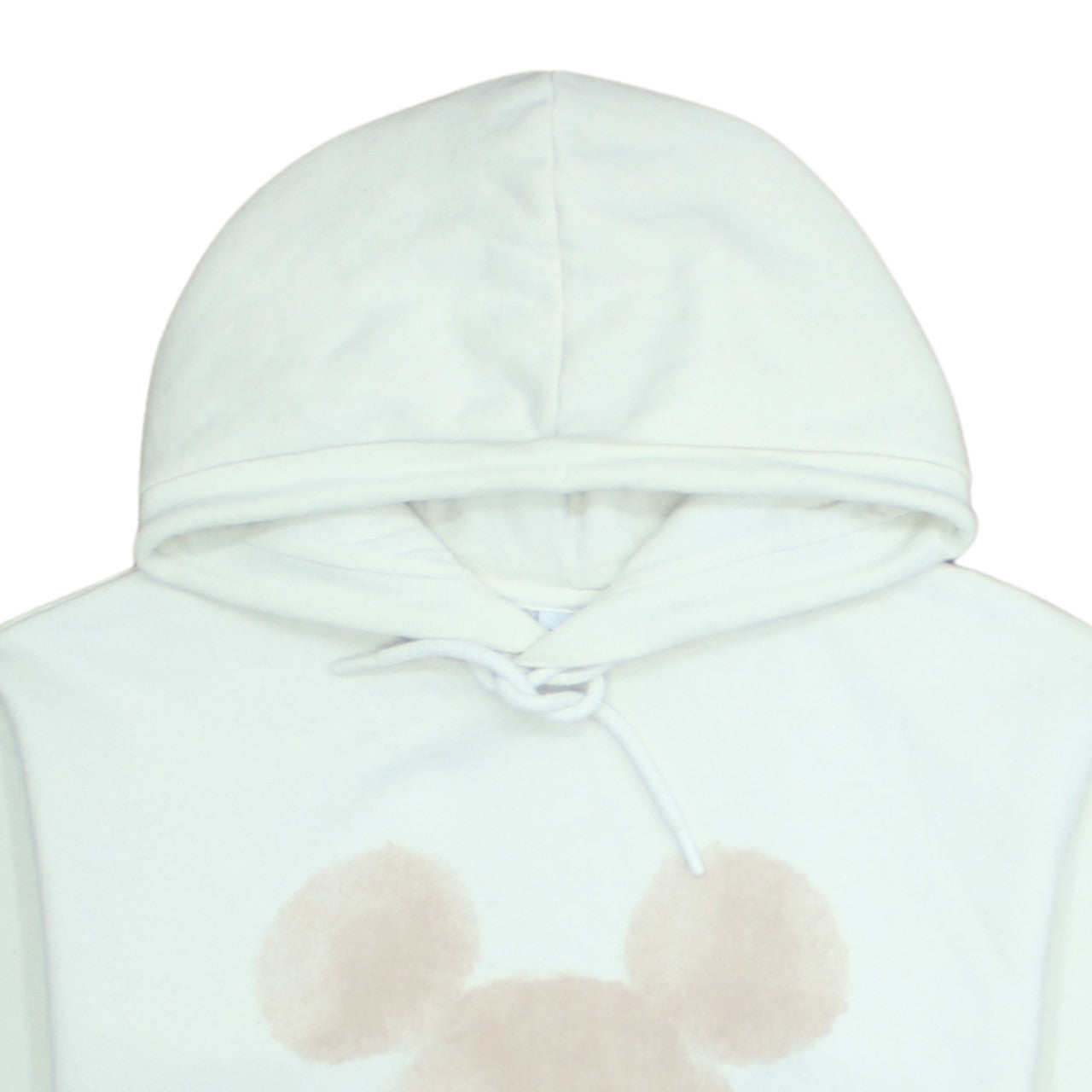 Additional view of Disney Women White Hoodie With Beige Mickey Design, size L, Pullover