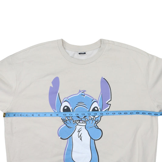 Disney Classics at George Women Beige Stitch Sweatshirt XL Pullover