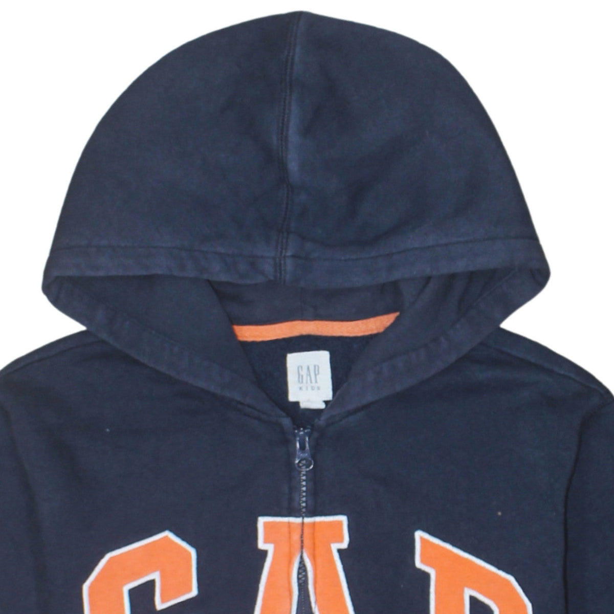 Additional view of Gap Kids boys’ navy blue full zip hoodie xl (12-13 years) cotton fleece