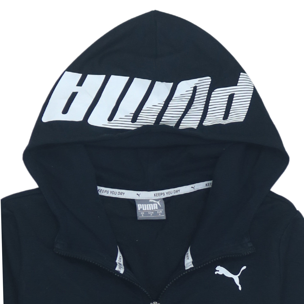 Additional view of Puma Women’s Black Small Full Zip Hoodie Sweatshirt