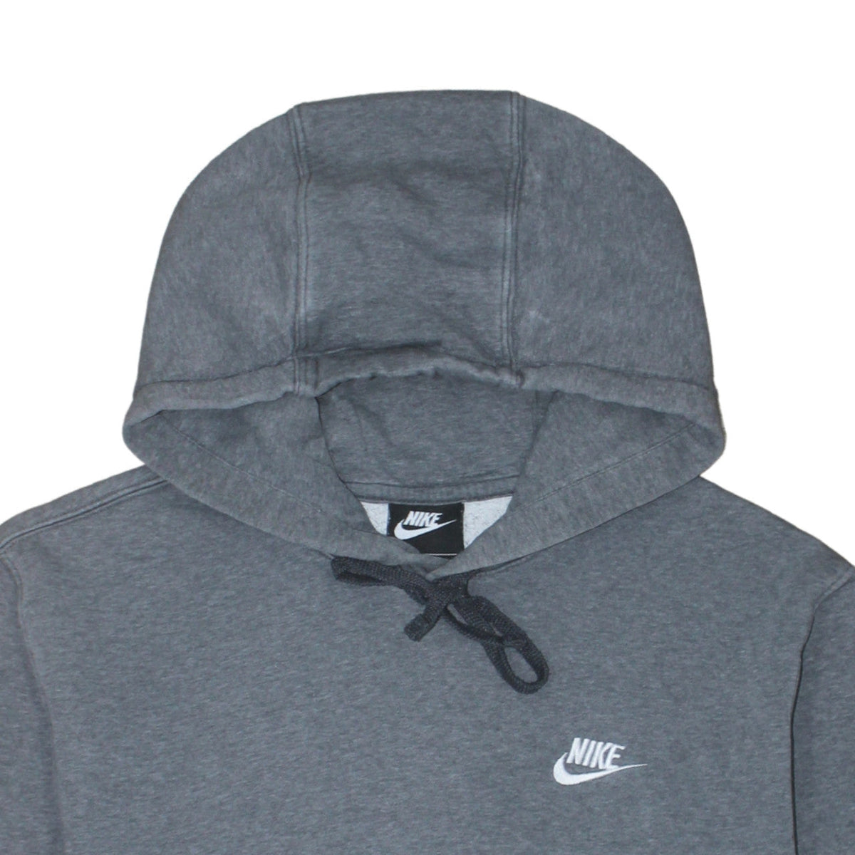 Additional view of Nike Men's Grey Pullover Hoodie, size S, Regular Fit Fleece Sweatshirt