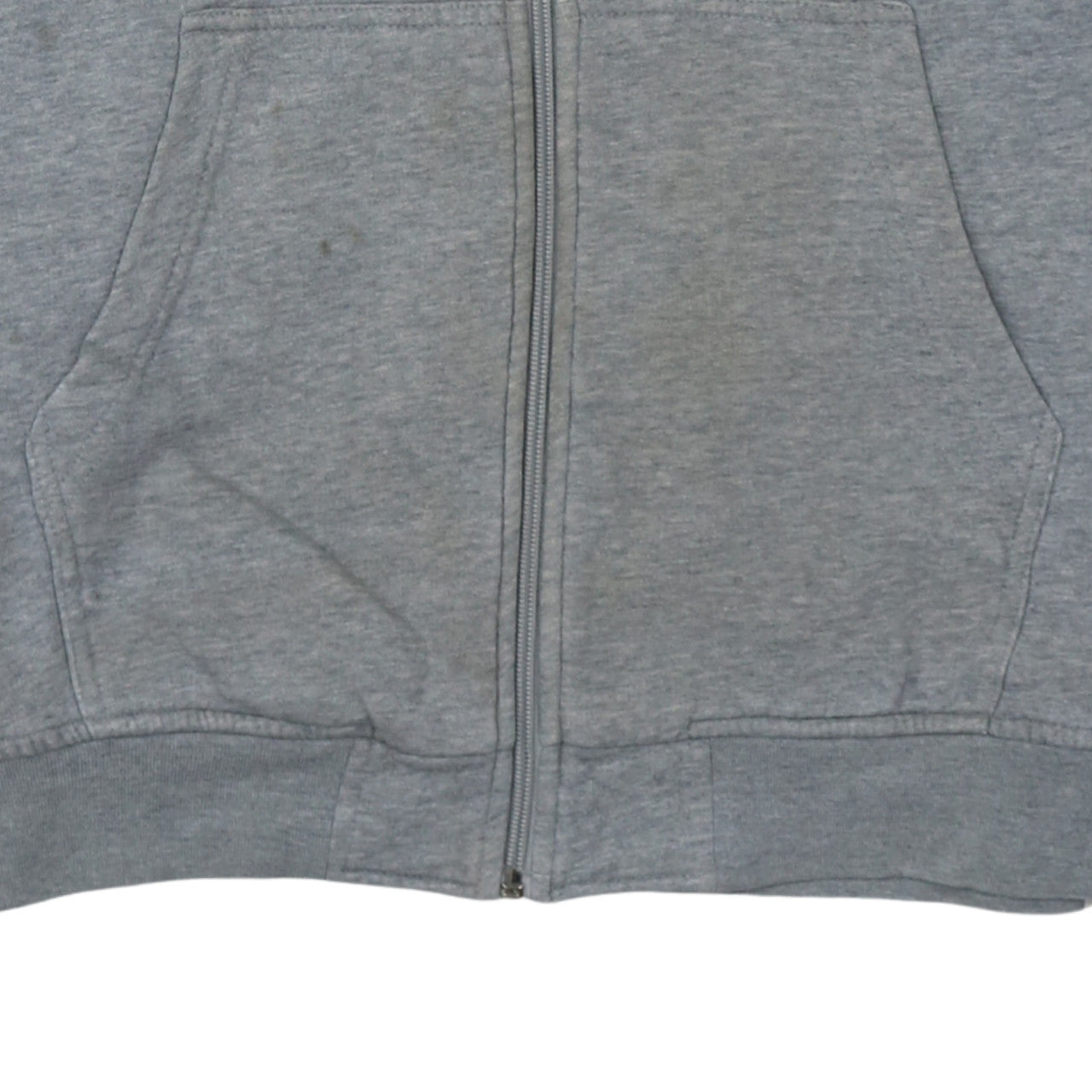 Kappa Men’s Grey Full Zip Hoodie Large Embroidered Logo Sportswear