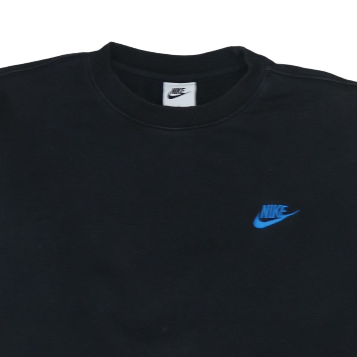 Additional view of Nike Men's Black Crew Neck Fleece Sweatshirt Small Regular Fit
