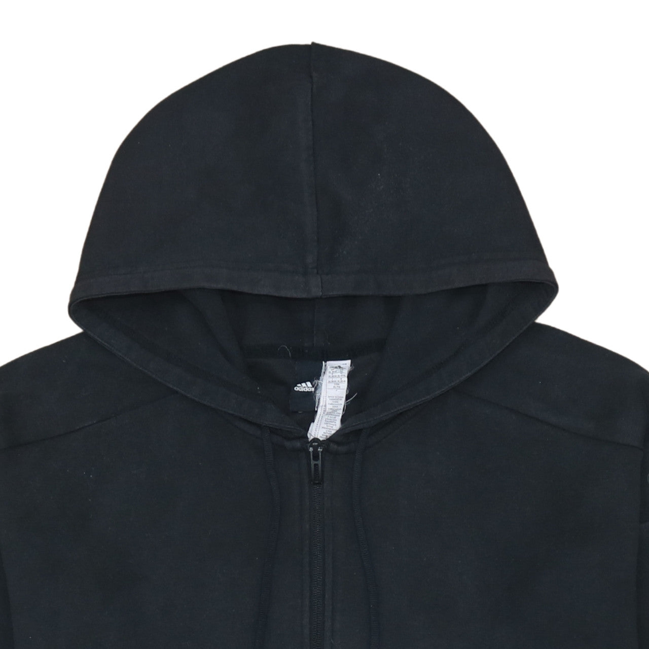 Additional view of Adidas Women’s Black Full Zip Hoodie XL Relaxed Fit Casual Sweatshirt