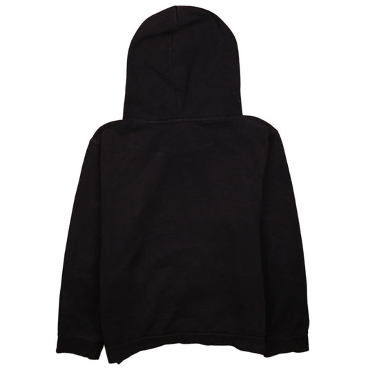 Adidas Women's Black Pullover Hoodie Size L 16-18 Logo Print Sportswear