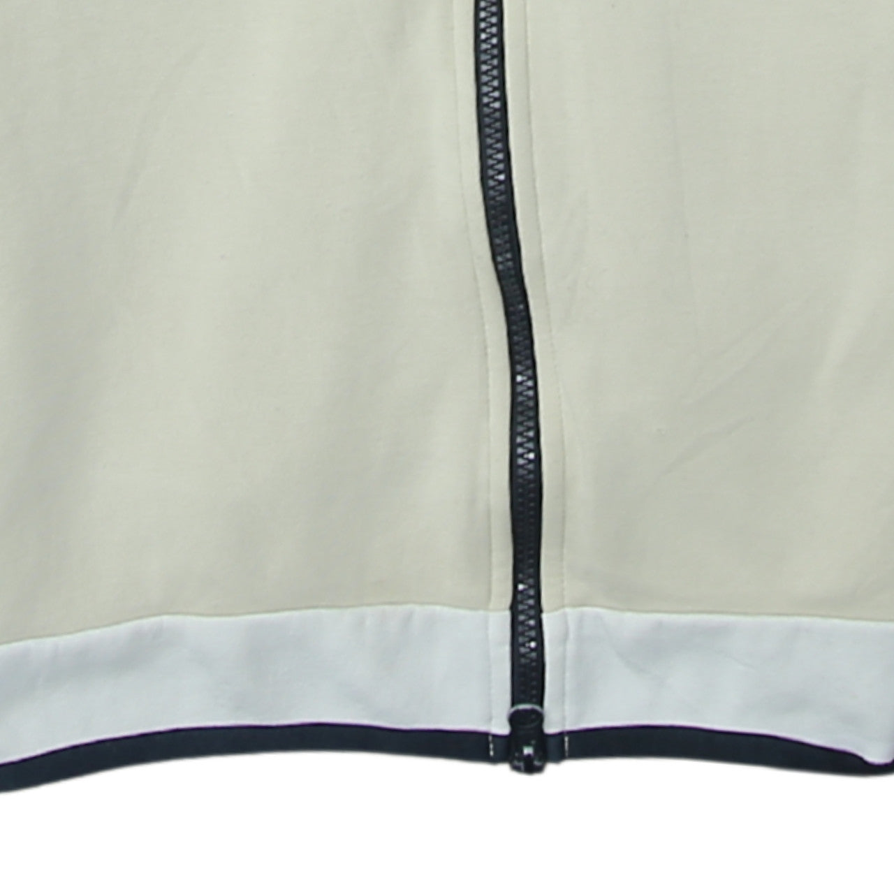 Additional view of Nike Men's Beige Full Zip Hoodie M - Logo Hooded Sweatshirt