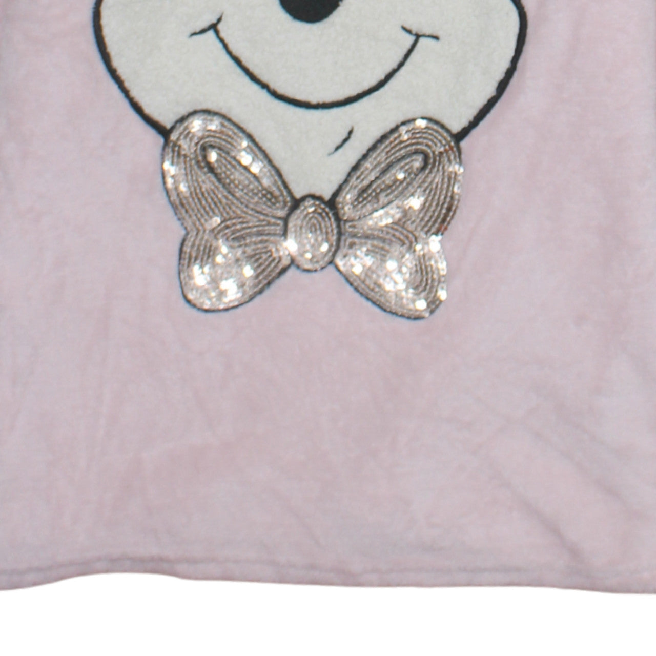 Additional view of Primark Women’s Pink Winnie the Pooh Sequin Fleece Pyjama Top, size UK 10-12