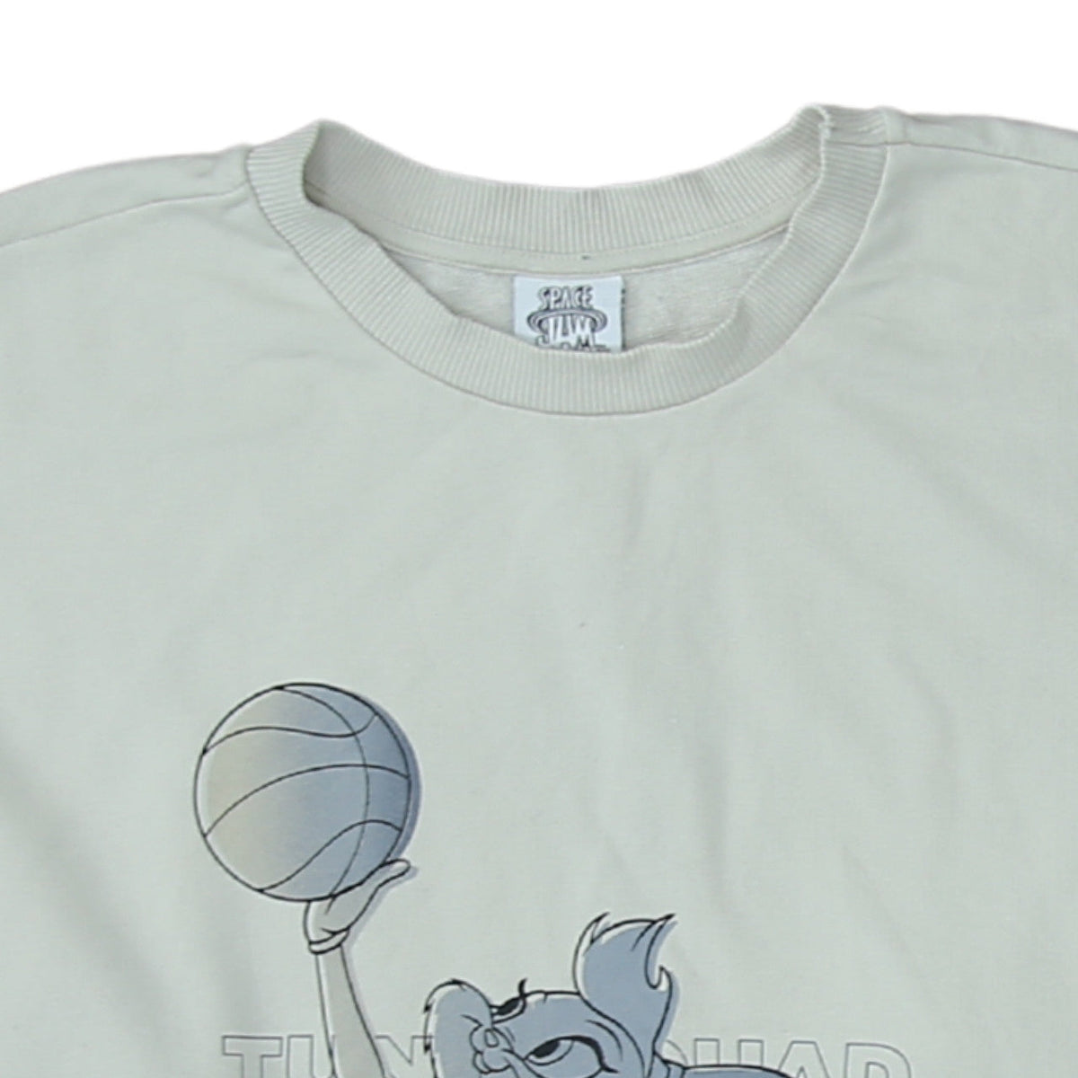 Additional view of Space Jam A New Legacy Women's Beige Sweatshirt, size 8-10, Crew Neck