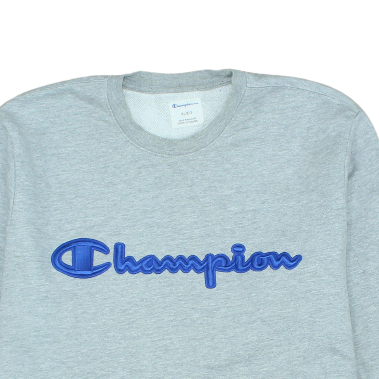 Champion Men's Grey XL Pullover Crew Neck Sweatshirt