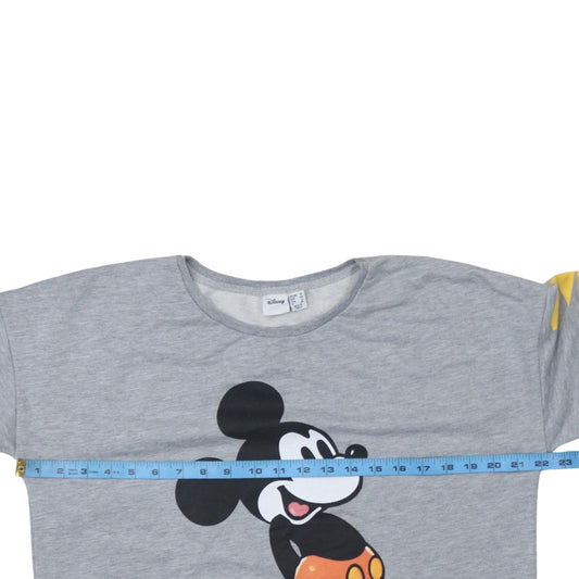 Primark Disney Womens Grey Mickey Mouse Sweatshirt Size 16