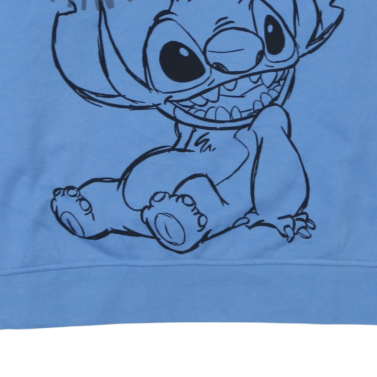 Additional view of Disney Primark Women Blue Stitch Sweatshirt XL Crew Neck Pullover