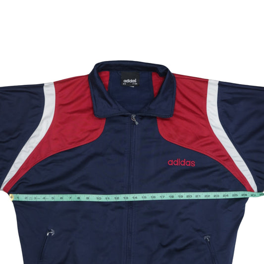 adidas Men's Blue Red Retro Track Jacket XL Full Zip Sportswear