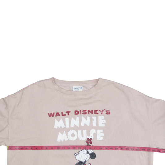 Disney Primark Women Beige Minnie Mouse Pullover Sweatshirt 2XL