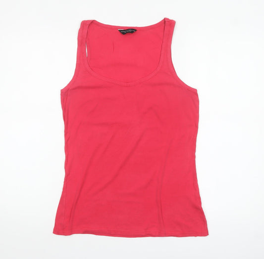 Dorothy Perkins Women’s Pink Cotton V-Neck Tank Top Size 14